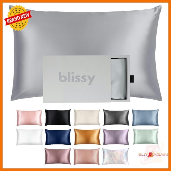 Queen Silk Pillowcase 22 Momme Mulberry Hair Skin Cooling Sleep